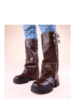 Kozačky na platformě model 222372 Solea