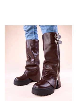 Kozačky na platformě model 222372 Solea