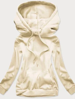 Dámská tepláková mikina v ecru barvě (W02-67)