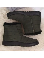 Nepromokavé sněhové boty na zip NEWS W EVE181D khaki Nepromokavé sněhové boty na zip NEWS W EVE181D khaki