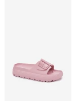 Dámské Pěnové Sandały Na Platformě S Přezkou Růžové Viasara Dámské Pěnové Sandały Na Platformě S Přezkou Růžové Viasara