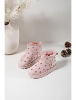 Dětské sněhule s jahodami růžové Gracina