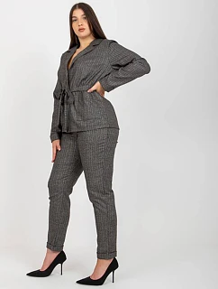 Elegantní kalhoty s manžetami Lakerta šedá (507759)