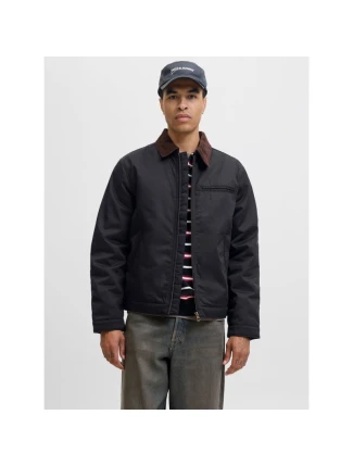 Jack&Jones pilotní bunda JORNORREBRO WORKER JACKET 12282903 BLACK/CORDUROY C