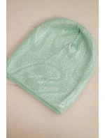 Dámská zimní čepice z vlny s dvojitým ohrnovacím lemem K426 oranžová