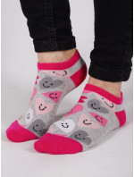 Yoclub Dívčí kotníkové ponožky Vzory barev 6-Pack Multicolour