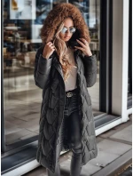 Dámská prošívaná dlouhá bunda WINTERACT černá FashionStreet TY4778