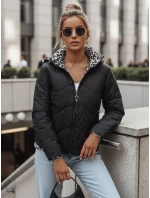 Dámská oboustranná přechodná bunda ZIBERKA černá FashionStreet TY4868 Dámská oboustranná přechodná bunda ZIBERKA černá FashionStreet TY4868