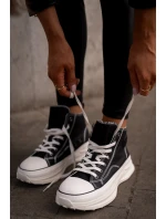 Zateplené Dámské Tenisky Na Platformě Eko Kůže Big Star OO274068 Růžové