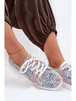 Odkryté polobotky z přírodního semiše stříbrné Kamelia