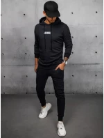 FashionStreet černá pánská tepláková souprava AX0685