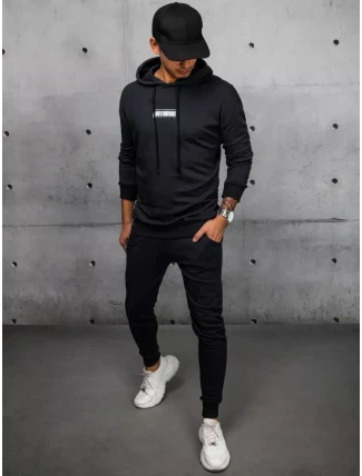 FashionStreet černá pánská tepláková souprava AX0685