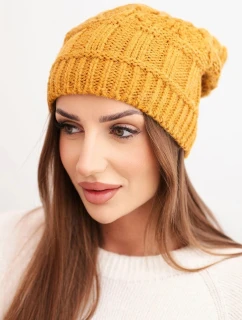 Čepice s fleecem Marta K231 hořčicová