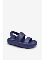 Lehké pěnové sandály na suchý zip ProWater PRO-24-05-01K tmavě modré