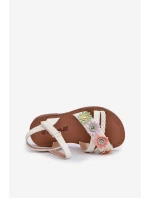 Dětské Sandálky S Přezkou S Květinami Bílé Nestalee Dětské Sandálky S Přezkou S Květinami Bílé Nestalee