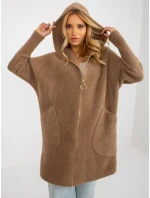 Dámský kabát MBM EN 19905 1.96P světle hnědá - FPrice Dámský kabát MBM EN 19905 1.96P světle hnědá - FPrice