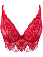 Dámský polokorzet V-9691 Červená - Axami Dámský polokorzet V-9691 Červená - Axami