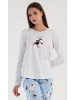 Dámské pyžamo dlouhé Tučňák na ledě