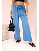 Kalhoty s širokým pasem džínovina Kalhoty s širokým pasem džínovina