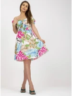 Šaty DHJ SK 15836.51 bílá a modrá