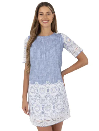 Šaty LK SK 506836 1.74P modrá