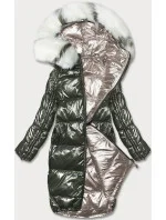 Dámská oboustranná metalická zimní bunda P21-7901 - Minority Dámská oboustranná metalická zimní bunda P21-7901 - Minority