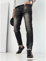 Pánské černé džínové kalhoty FashionStreet UX4248