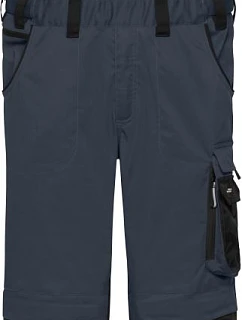 Daiber JN 1833 (25-28) Pracovní kalhoty s laclem - Strong 02.133S carbon/black
