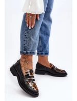 Kožené Ženy Mokasíny Maciejka 06250-01 Černá