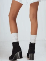 Dámské černé semišové kozačky FashionStreet ZY1247