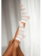 Dámské pruhované ažurové ponožky Milena 0989 37-41