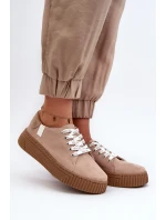 Dámské tenisky MEMORY FOAM SYSTEM BIG STAR Tmavě béžové