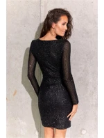 Dámské šaty SUK0422 Černá - Roco Fashion Dámské šaty SUK0422 Černá - Roco Fashion