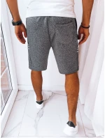 Pánské tmavě šedé teplákové šortky FashionStreet SX2255
