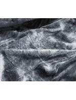 Asymetryczna kurtka zimowa damska karmelowa (m-21301)