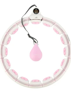 Obruč HMS HHW06 s výstupky, závažím a počítadlem růžová