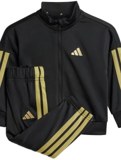 Dětské tepláky Adidas Essentials Climacool černo-zlaté JC8857