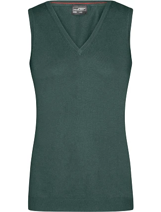Daiber JN 656 Dámská svetrová vesta s výstřihem do V 02.0656 forest green Daiber JN 656 Dámská svetrová vesta s výstřihem do V 02.0656 forest green