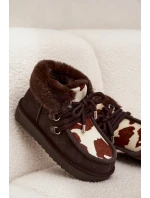 Dámské sněhule z přírodní semišové látky D.Franklin DFSH375008 čokoládové Dámské sněhule z přírodní semišové látky D.Franklin DFSH375008 čokoládové