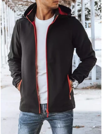 Pánská softshellová bunda černá FashionStreet TX4173