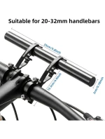 Držák na řídítka jízdního kola Rockbros, prodloužení řídítek