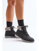Zateplené dámské kotníkové boty Lee Cooper černé LCJ-24-03-3043