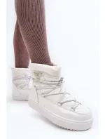 Dámské sněhule na platformě se šněrováním, bílý Fleure Dámské sněhule na platformě se šněrováním, bílý Fleure