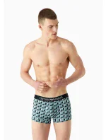 Pánské boxerky 111389 3F504 26642 zelenomodré - Emporio Armani