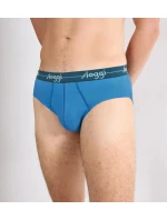 Pánské slipy men Start Midi C2P box - UNKNOWN - modrozelené V017 - SLOGGI