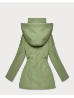 Damska kurtka z wykończeniem w kratkę Goodlookin khaki (KK60411-3#)