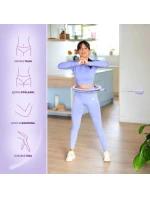 Hula hop HMS HHM14 s magnety, závažím a počítadlem fialové barvy