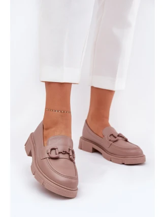 Dámské Mokasíny Eko Kůže S Ozdobným Detalem Khaki Seftass