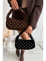 Kabelka Z Přírodního Semiše Se Zdobením Čokoládová Julisse