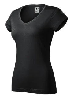 Fit V-neck tričko dámské ebony gray
